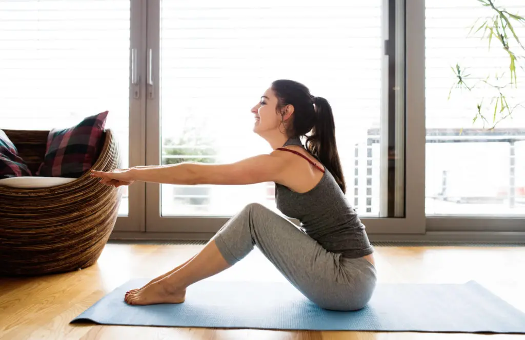 exercising at home