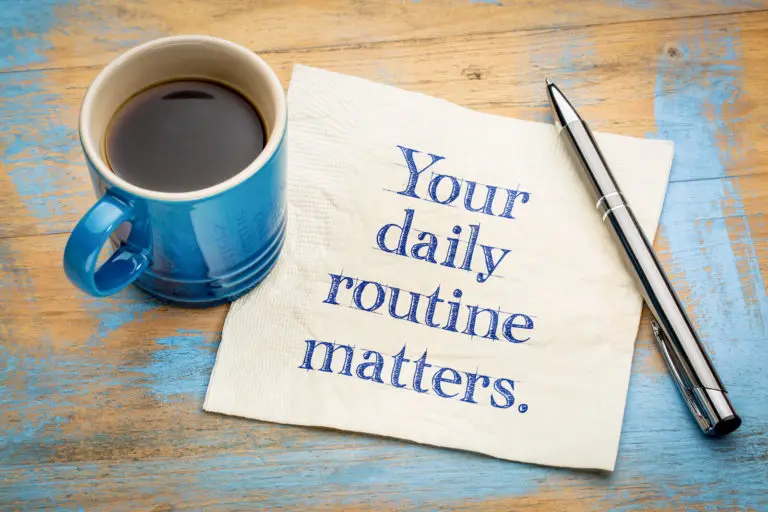 keeping a daily routine